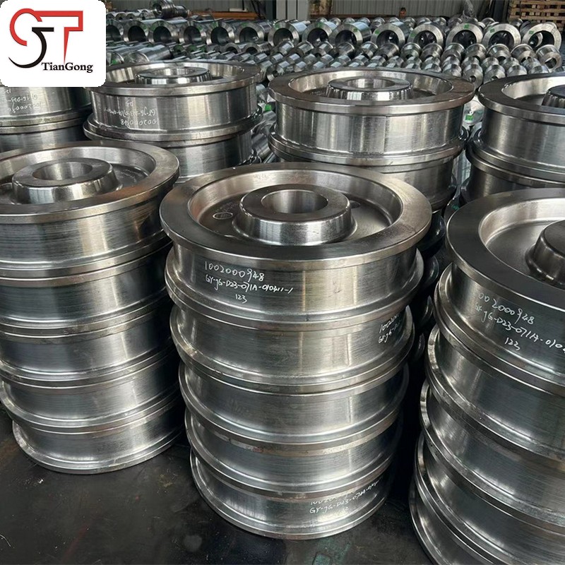 港口機械鍛造車輪 | 常州天工高強度鋼鍛造輪可靠制造